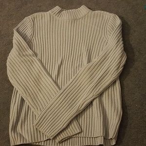 Light Blue Mock Neck Sweater